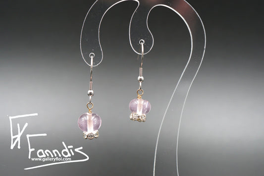Eyrnalokkar Rósakvars / Earrings Rose Quartz