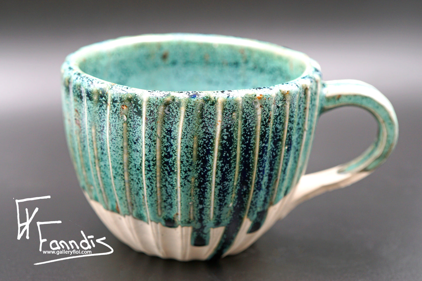 Flói bolli með sandi úr Hvítá / Flói cup with sand from glacier river Hvítá (400 ml)