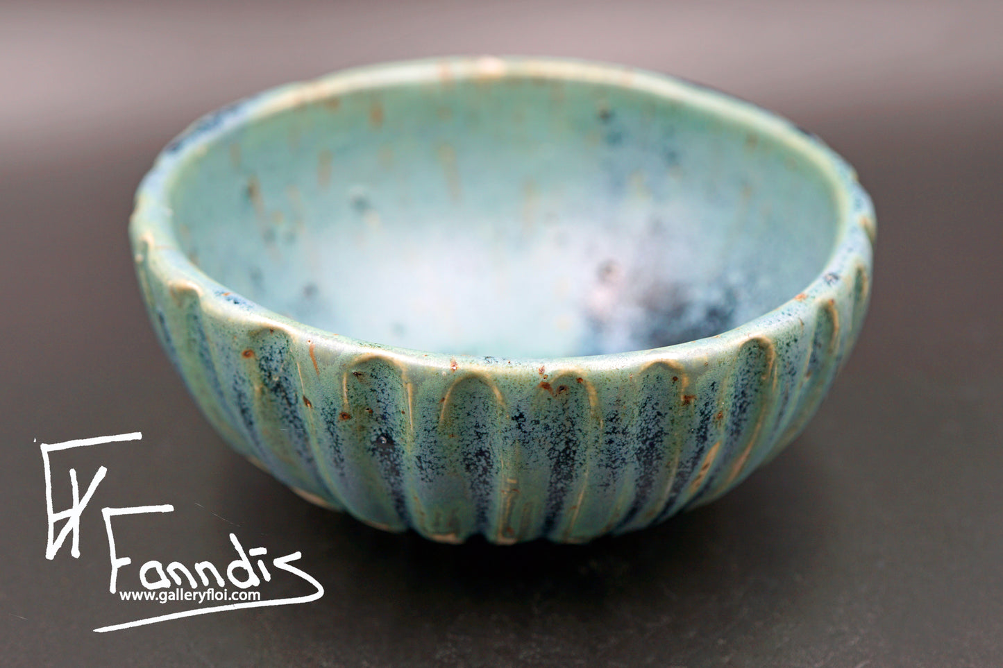 Flói skál með sandi úr Hvítá / Flói bowl with sand from glacier river Hvítá (380 ml)