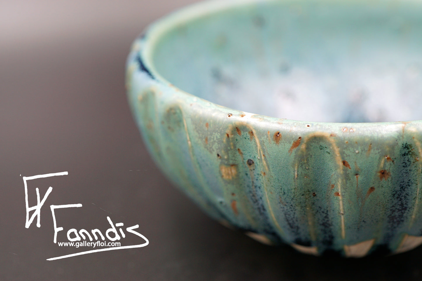 Flói skál með sandi úr Hvítá / Flói bowl with sand from glacier river Hvítá (380 ml)