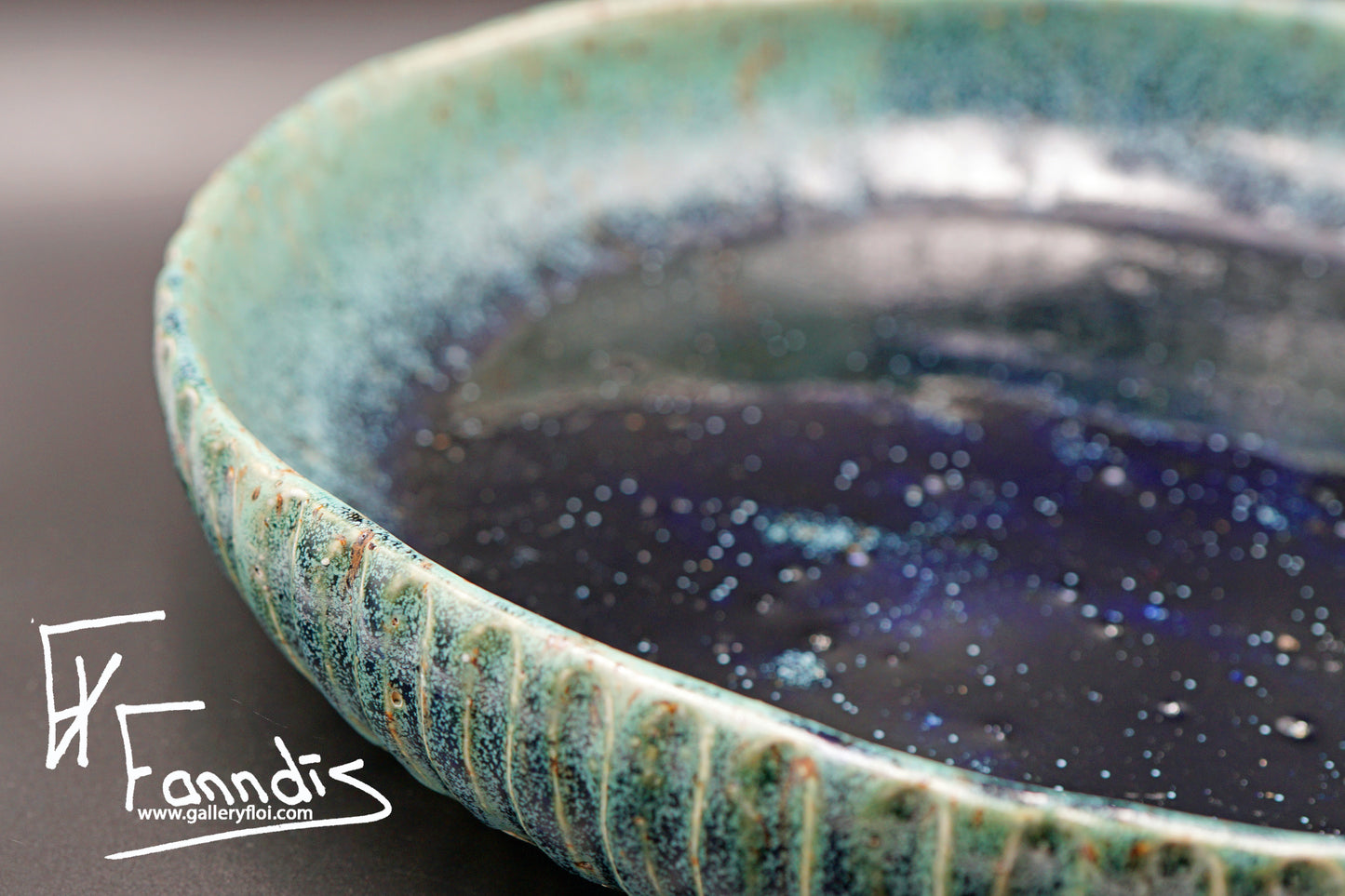 Flói skál með sandi úr Hvítá / Flói bowl with sand from glacier river Hvítá (130-3,440 ml)