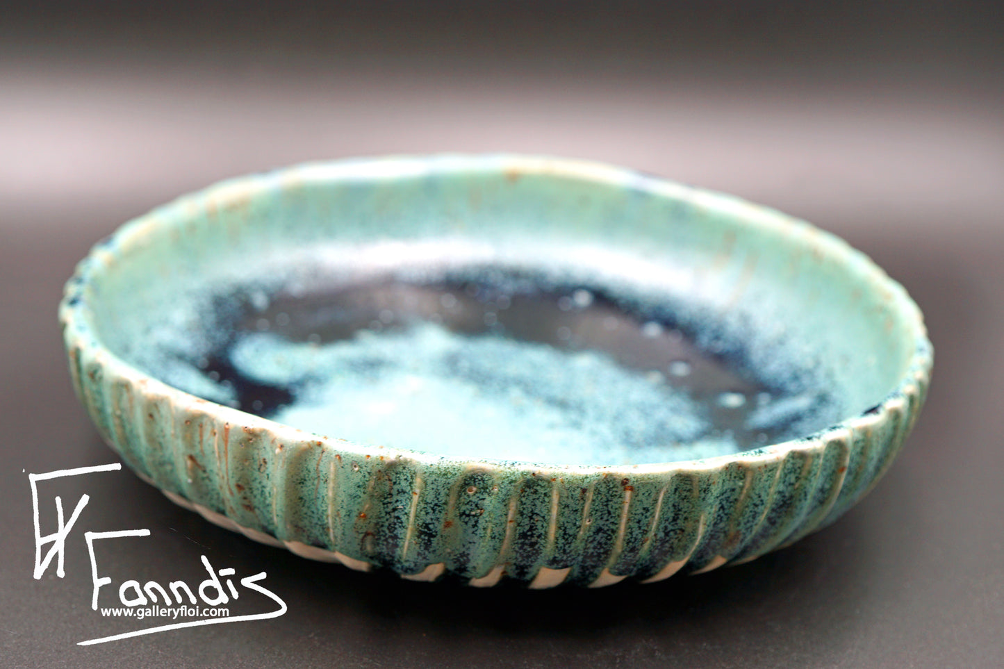 Flói skál með sandi úr Hvítá / Flói bowl with sand from glacier river Hvítá (130-3,440 ml)