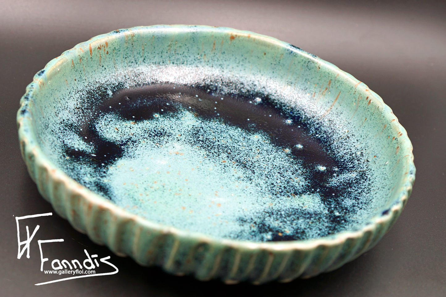 Flói skál með sandi úr Hvítá / Flói bowl with sand from glacier river Hvítá (130-3,440 ml)