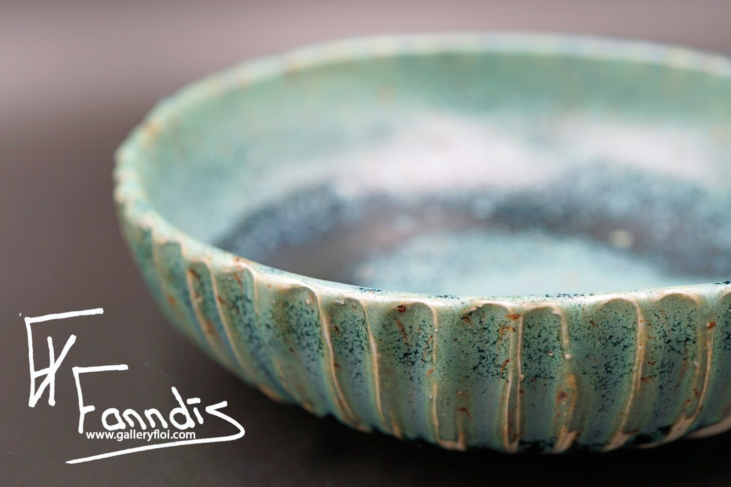 Flói skál með sandi úr Hvítá / Flói bowl with sand from glacier river Hvítá (130-3,440 ml)