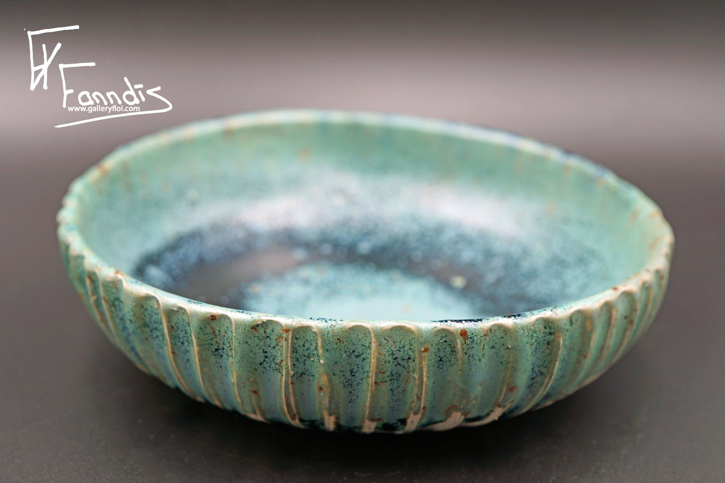 Flói skál með sandi úr Hvítá / Flói bowl with sand from glacier river Hvítá (130-3,440 ml)