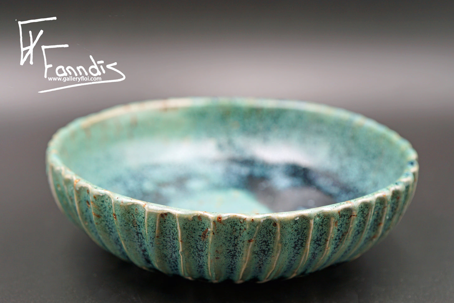 Flói skál með sandi úr Hvítá / Flói bowl with sand from glacier river Hvítá (130-3,440 ml)