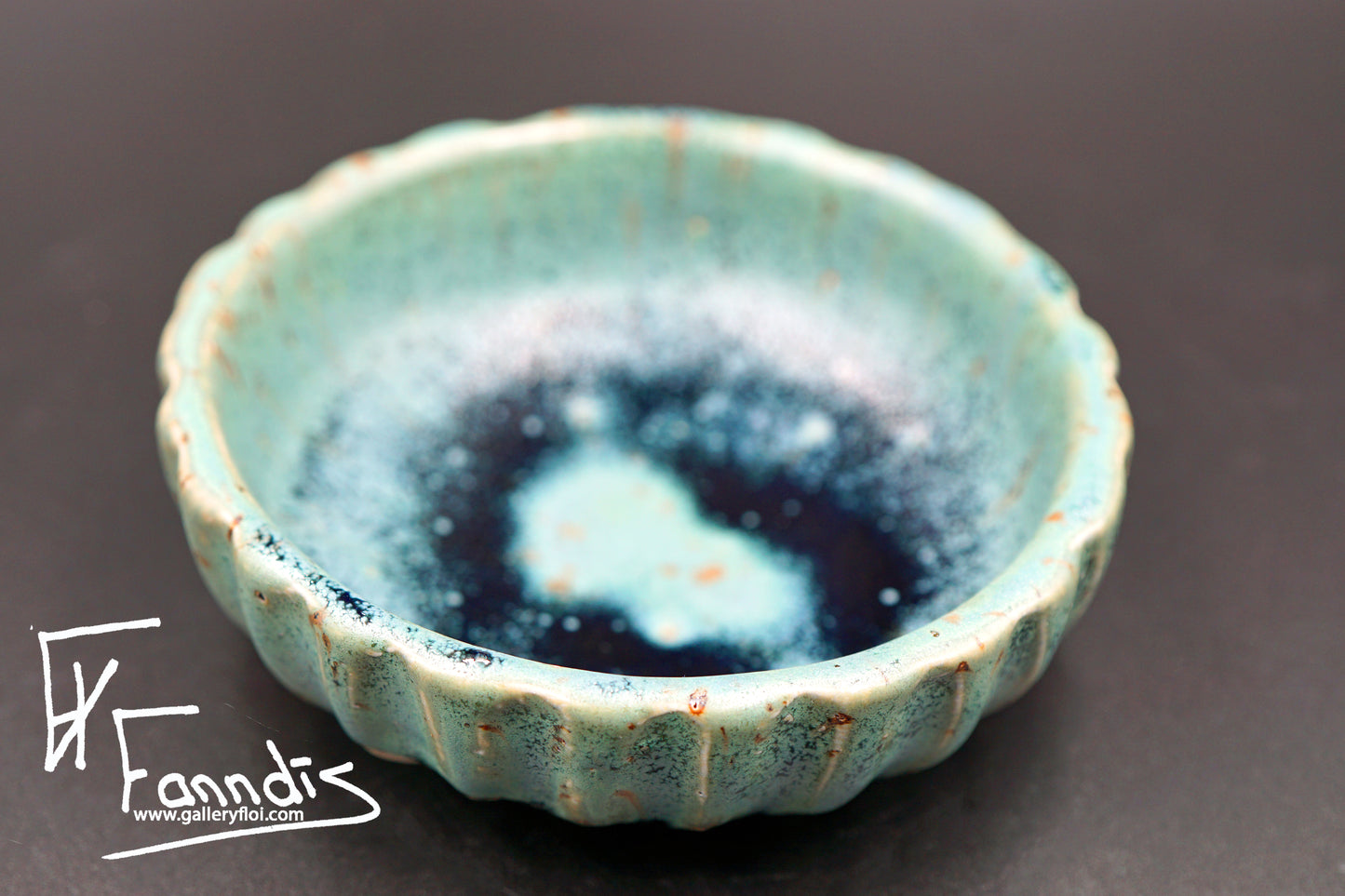 Flói skál með sandi úr Hvítá / Flói bowl with sand from glacier river Hvítá (130-3,440 ml)