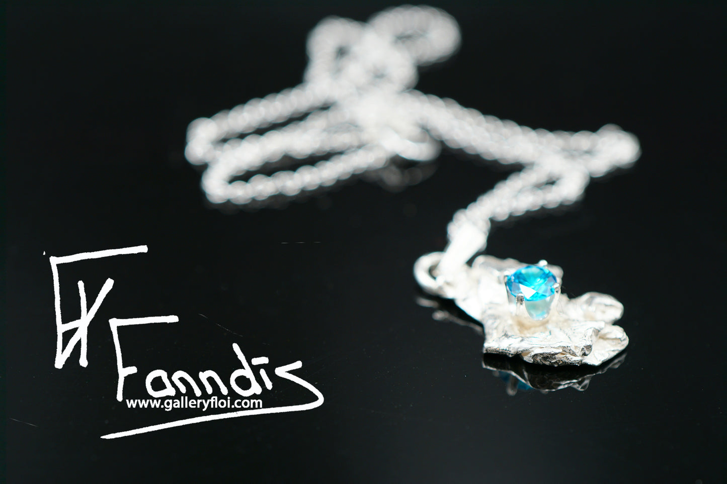 925 Silfur hálsmen með Zirkonia / 925 Silver necklace with Zirkonia