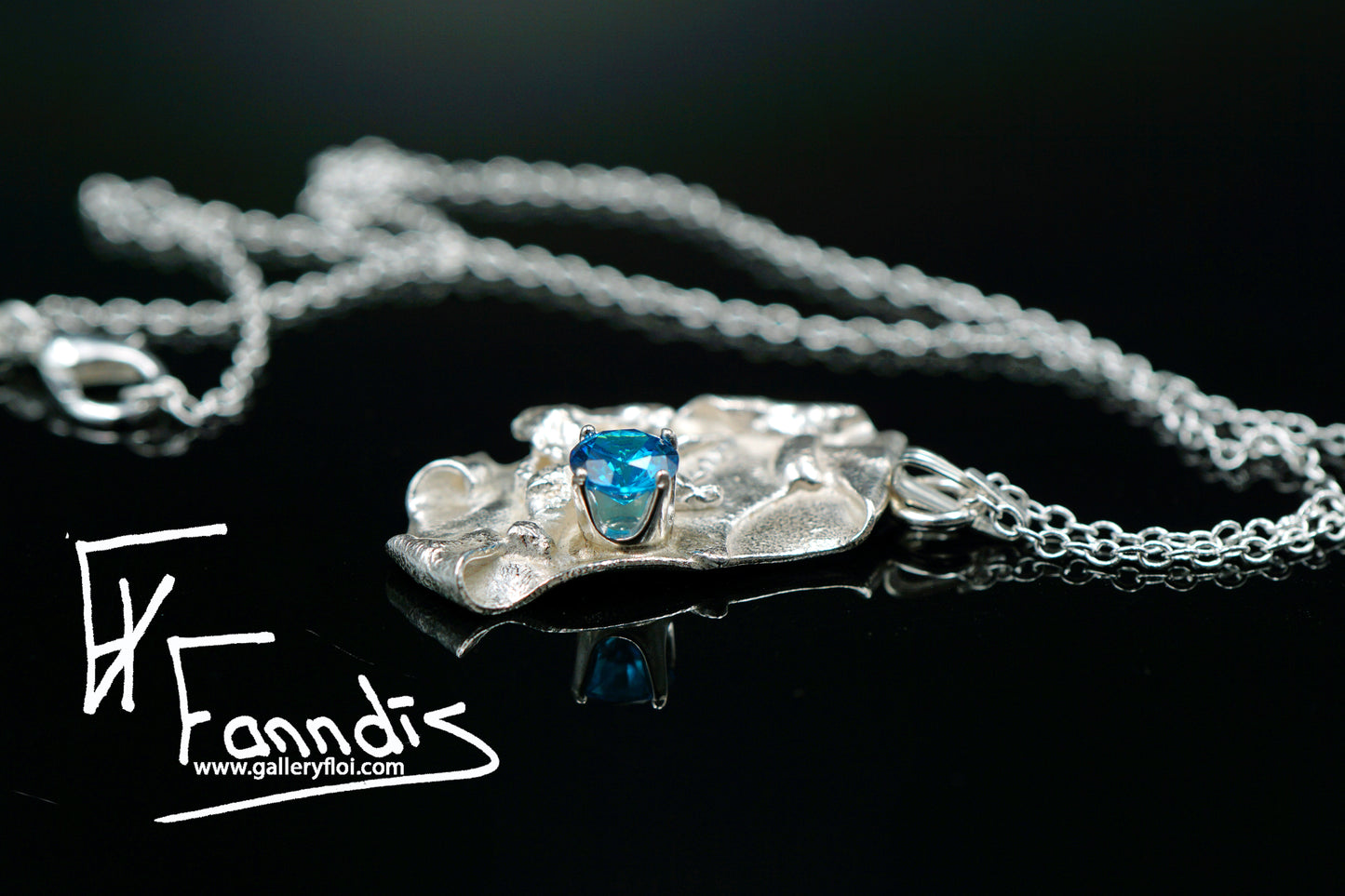 925 Silfur hálsmen með Zirkonia / 925 Silver necklace with Zirkonia