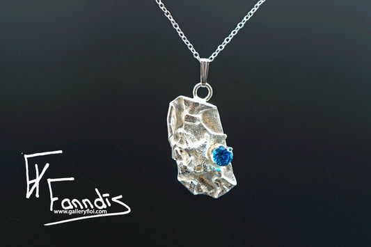 925 Silfur hálsmen með Zirkonia / 925 Silver necklace with Zirkonia