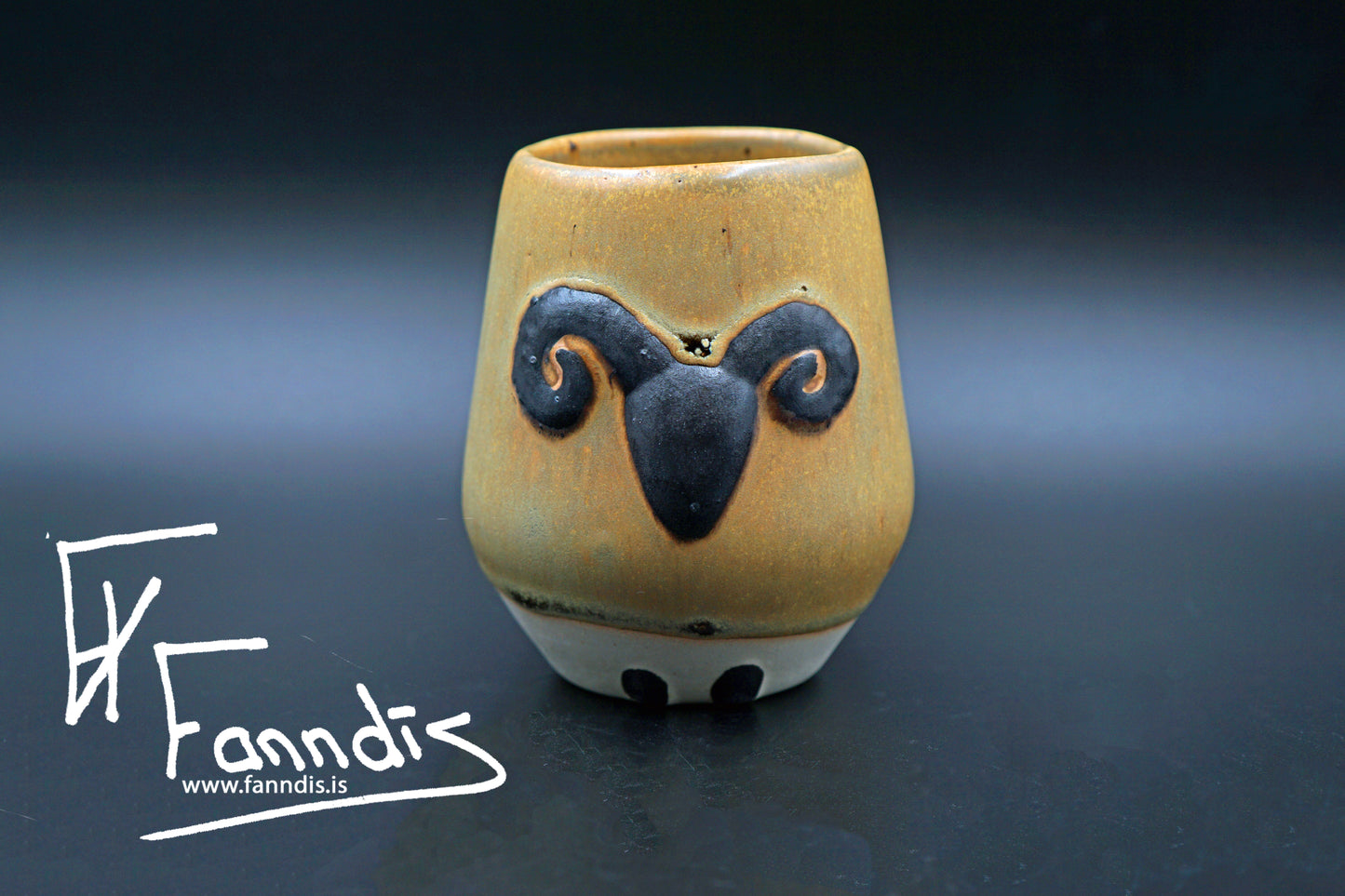 Sauðfjár bolli með hrauni /Sheep cup with lava (250 ml)