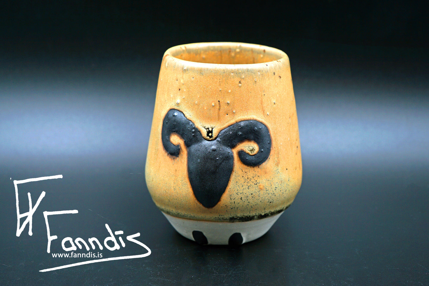 Sauðfjár bolli með hrauni /Sheep cup with lava (250 ml)