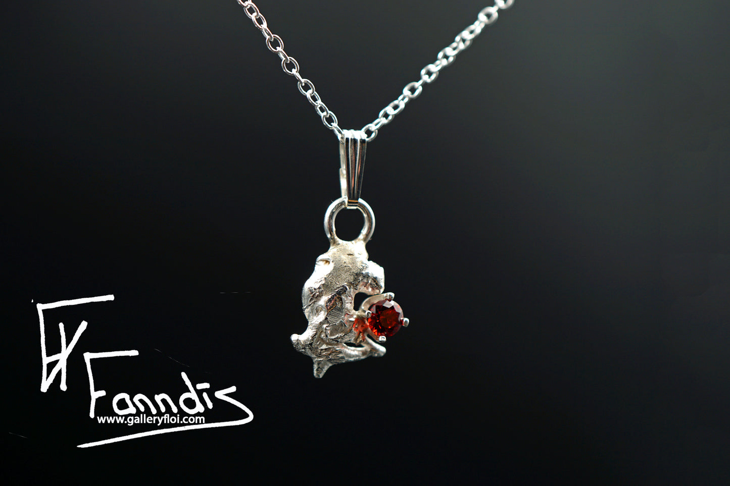 925 Silfur hálsmen með Zirkonia / 925 Silver necklace with Zirkonia