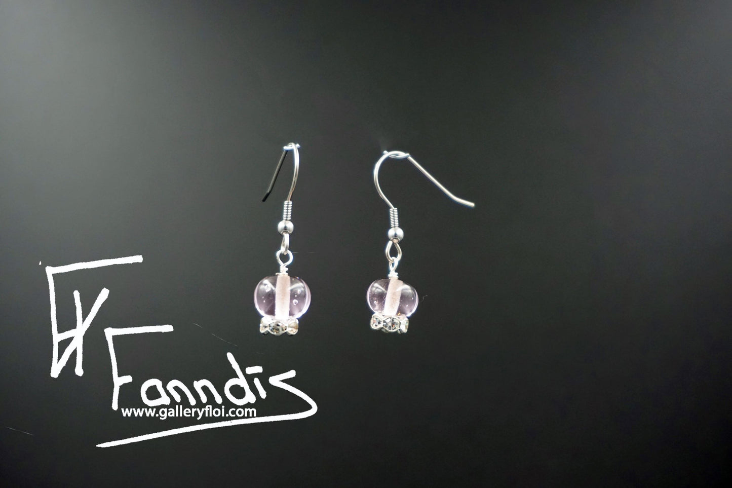 Eyrnalokkar Rósakvars / Earrings Rose Quartz