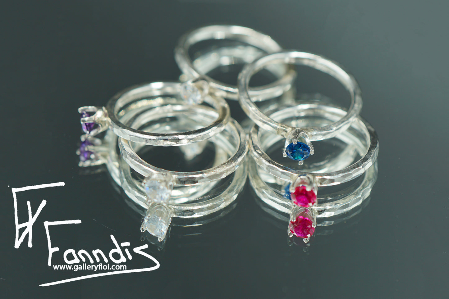 925 Silfur hringur með Zirkonia / 925 Silver ring with Zirkonia