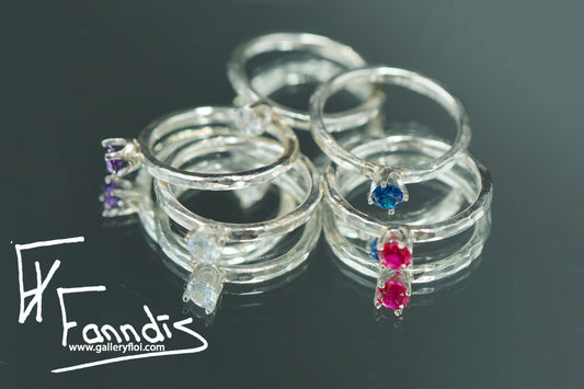 925 Silfur hringur með Zirkonia / 925 Silver ring with Zirkonia