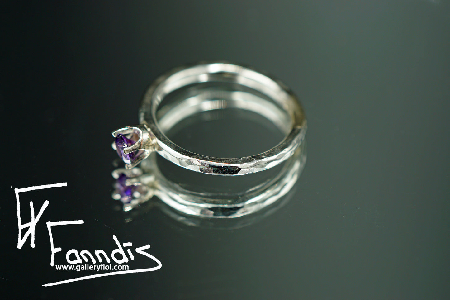 925 Silfur hringur með Zirkonia / 925 Silver ring with Zirkonia