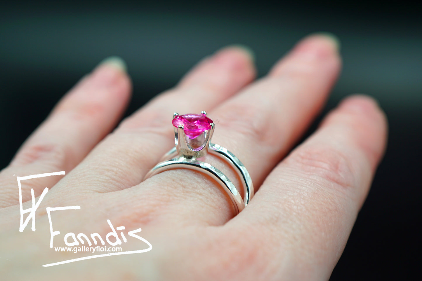 925 Silfur hringur með Zirkonia / 925 Silver ring with Zirkonia