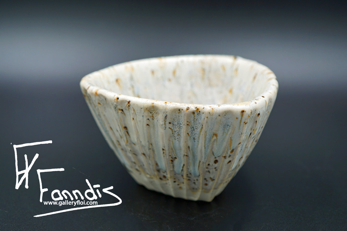 Flói skál með sandi úr Hvítá Lítil / Flói bowl with sand from glacier river Hvítá Small (180 ml)