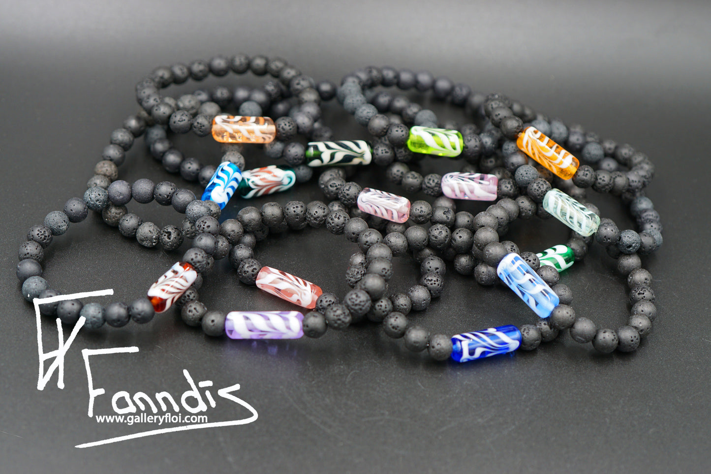 Armband Blá Fjólublár / Bracelet Blue Purple