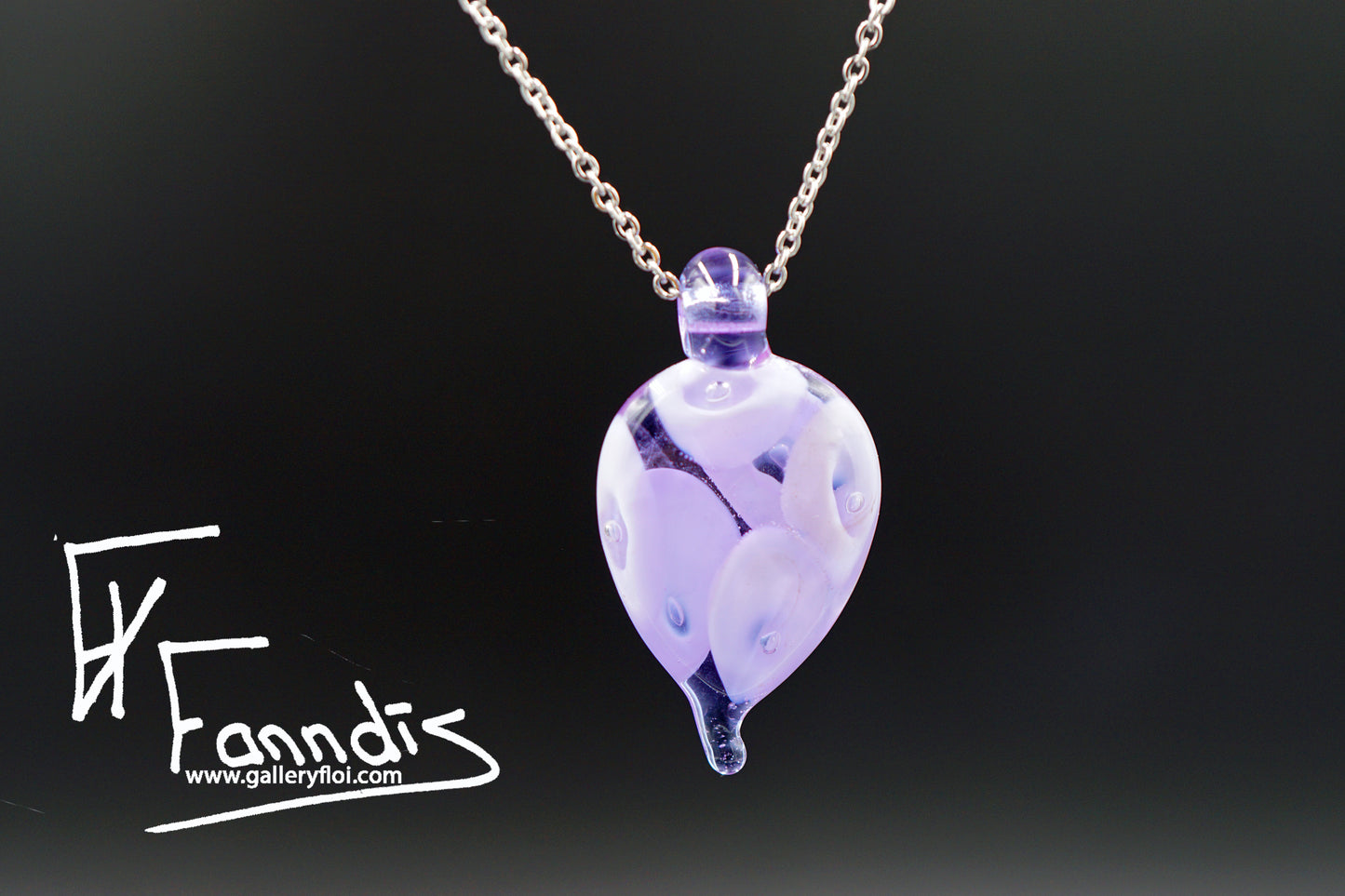 Droplaug hálsmen D. Lavender / Droplaug necklace D. Lavender