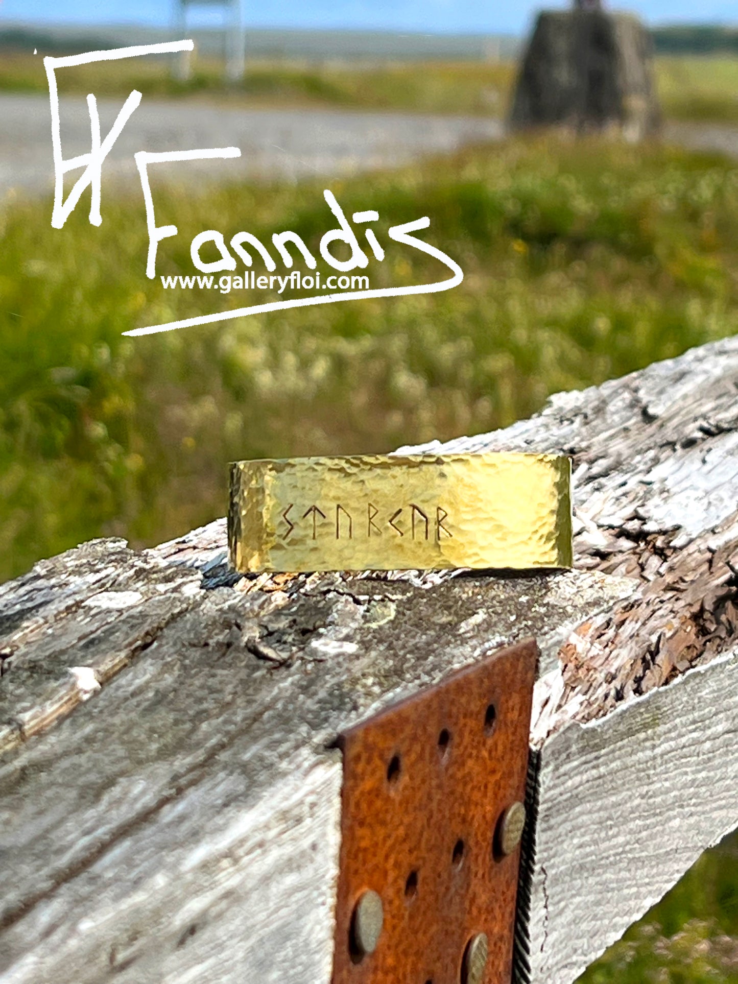 Styrkur messing armband / Strength brass bracelet
