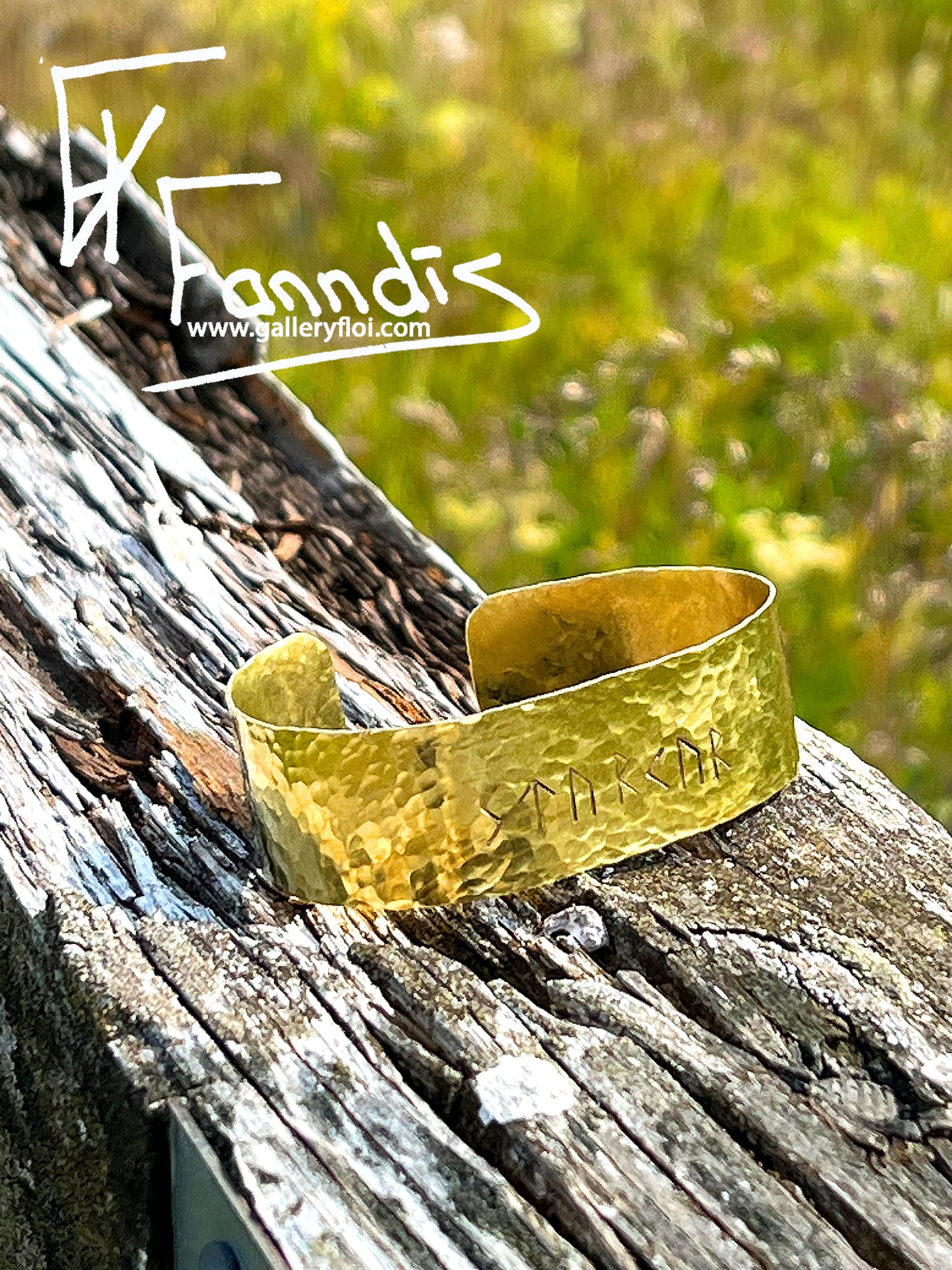 Styrkur messing armband / Strength brass bracelet
