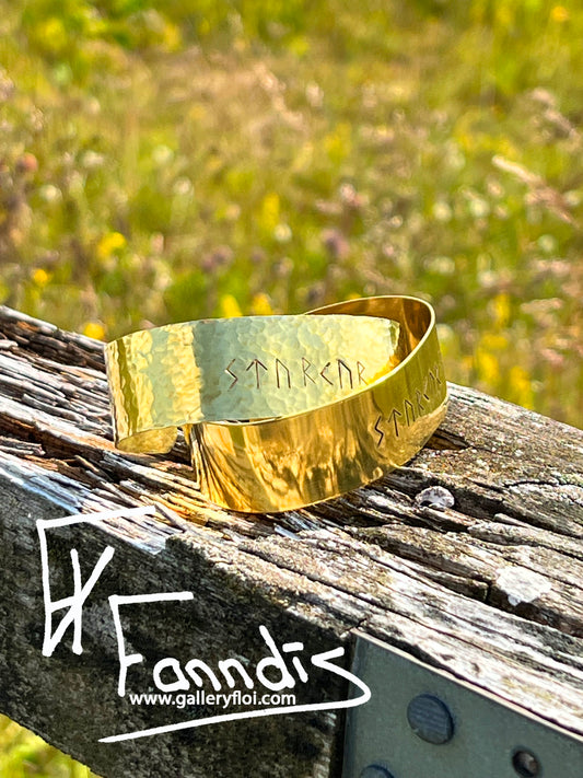 Styrkur messing armband / Strength brass bracelet