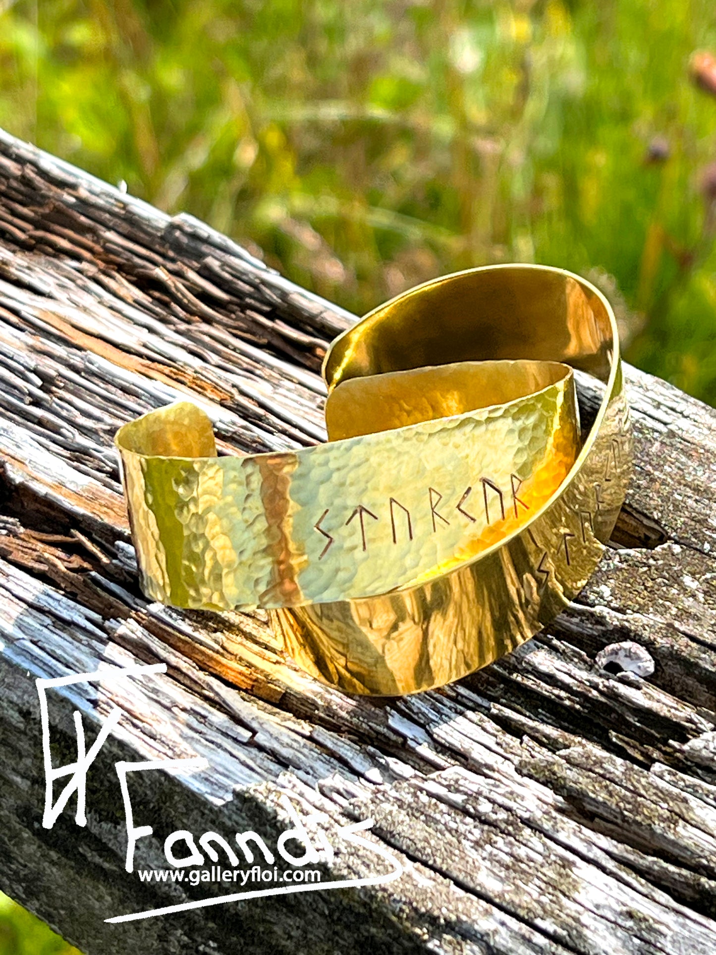 Styrkur messing armband / Strength brass bracelet