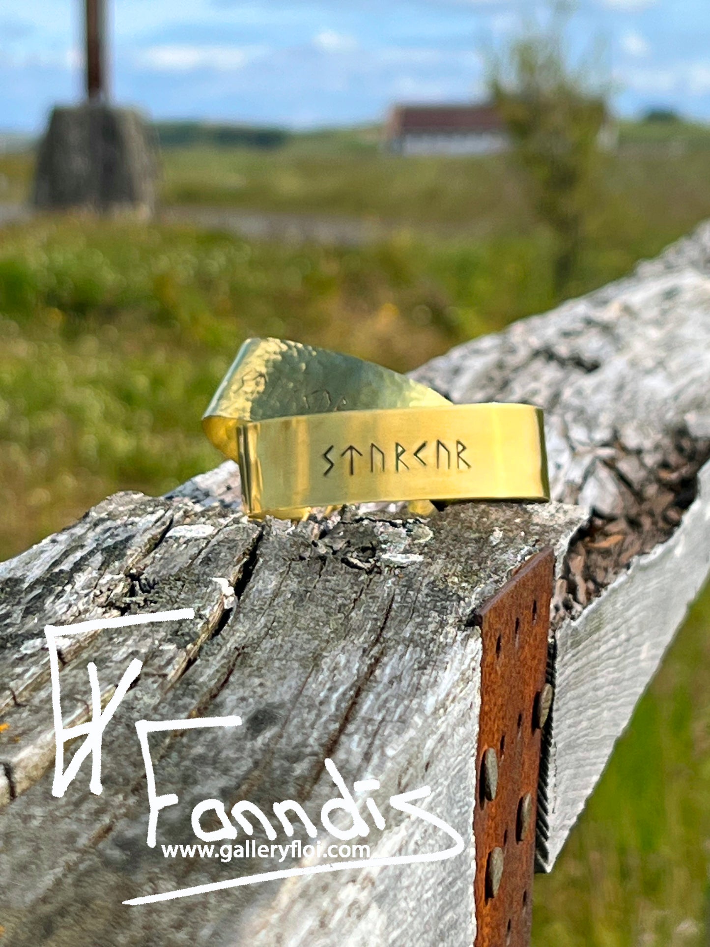 Styrkur messing armband / Strength brass bracelet