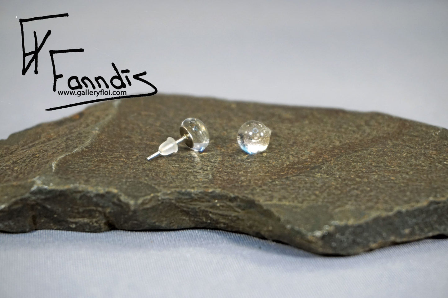 Einstök pinna eyrnalokkar Barna Blár/ Unique stud earrings Baby Blue
