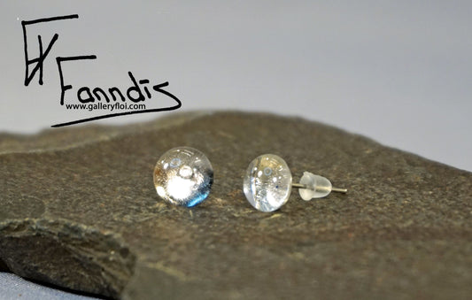 Einstök pinna eyrnalokkar Barna Blár/ Unique stud earrings Baby Blue