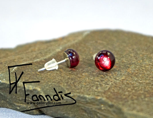 Einstök pinna eyrnalokkar Rubino Ora / Unique stud earrings Rubino Ora