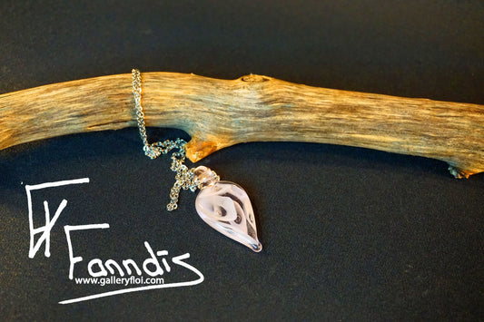 Droplaug hálsmen Rósa Kvarts / Droplaug necklace Rose Quartz