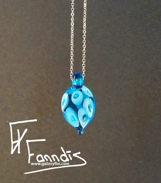 Droplaug hálsmen Dökk Blágræn / Droplaug necklace Dark Turquoise