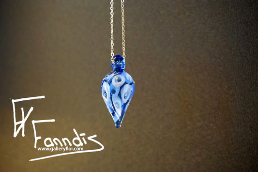 Droplaug hálsmen Dökk Blár / Droplaug necklace Dark Blue