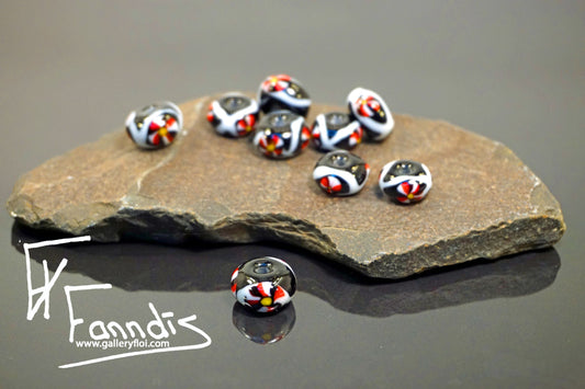 Víkinga glerperlur (söguleg eftirmynd) / Viking glass bead (historical replica)