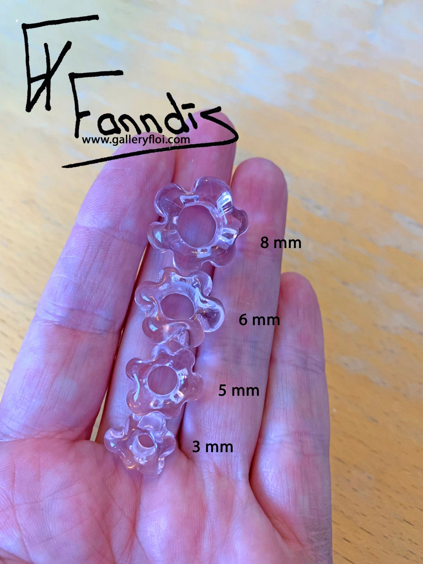 Víkinga glerperlu hárskraut rósa kvart/ Viking glass bead hair accessories Rose Quarts