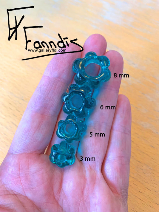 Víkinga glerperlu hárskraut sægrænn / Viking glass bead hair accessories Teal