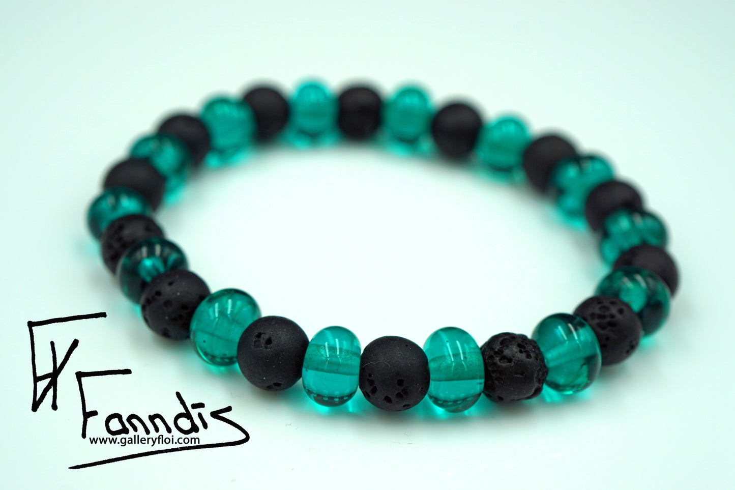 Armband Sægrænn / Bracelet Teal