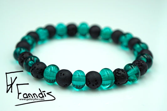 Armband Sægrænn / Bracelet Teal