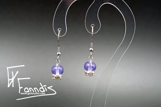 Eyrnalokkar D. Lavender / Earrings D. Lavender