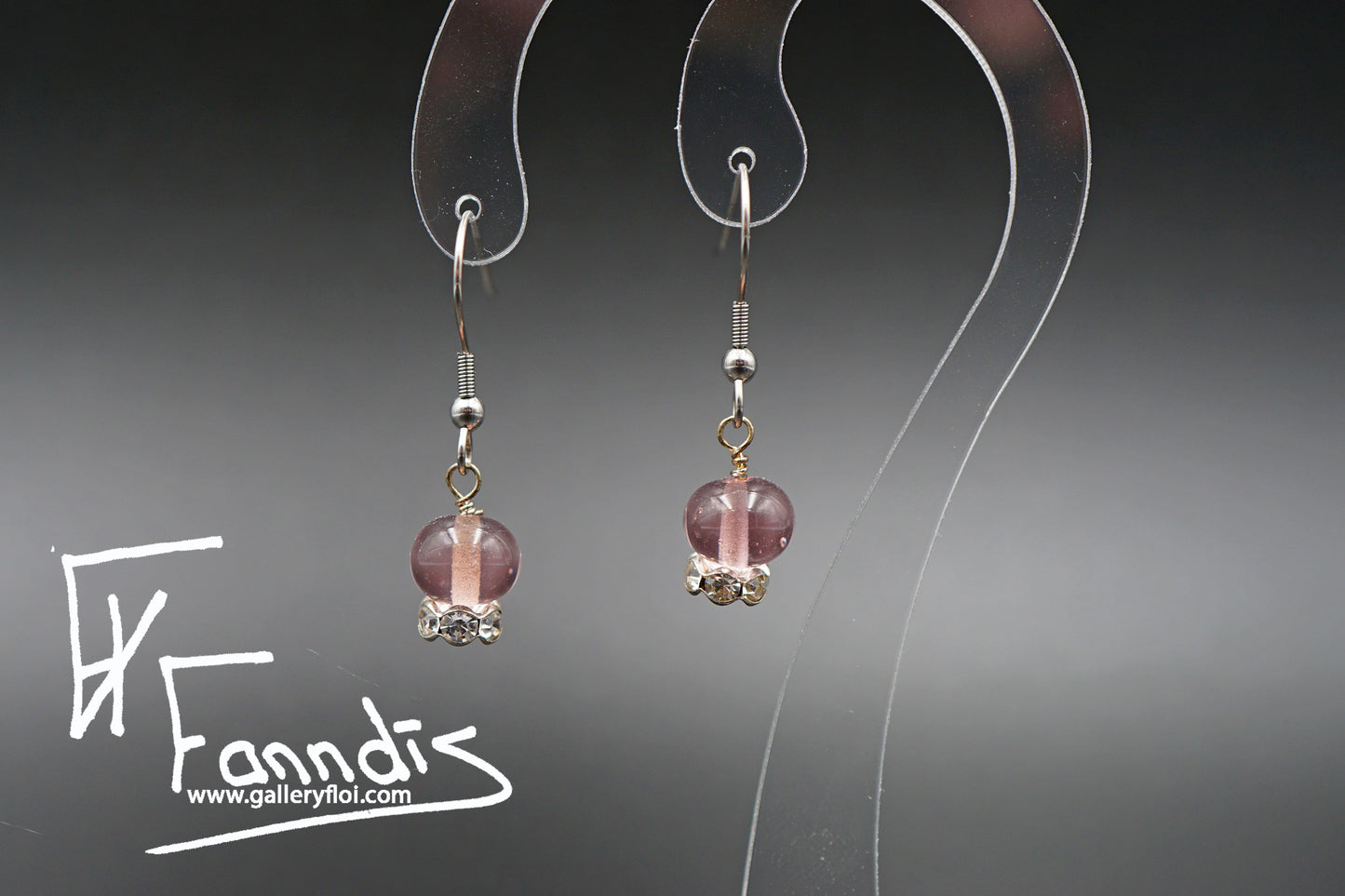 Eyrnalokkar Ametist / Earrings Amethyst