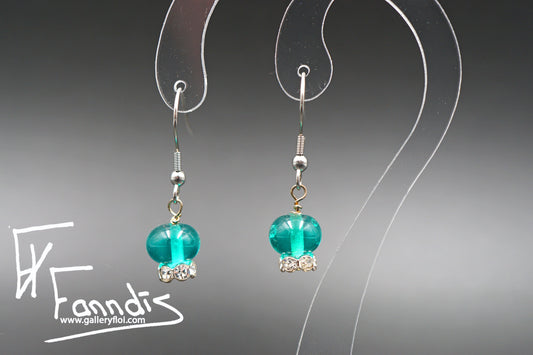 Eyrnalokkar Grænblár / Earrings Teal