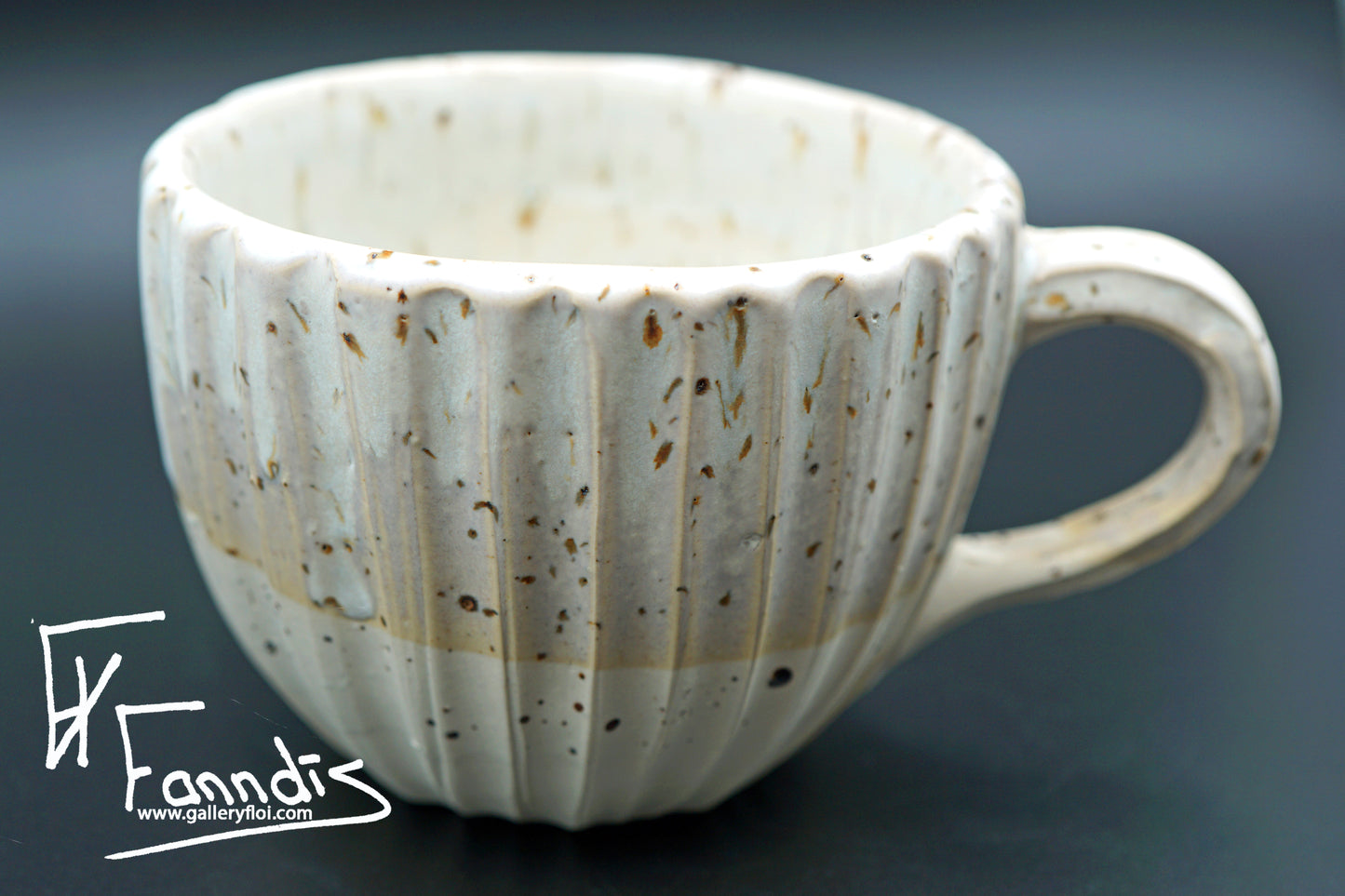 Flói bolli með sandi úr Hvítá / Flói cup with sand from glacier river Hvítá (400 ml)