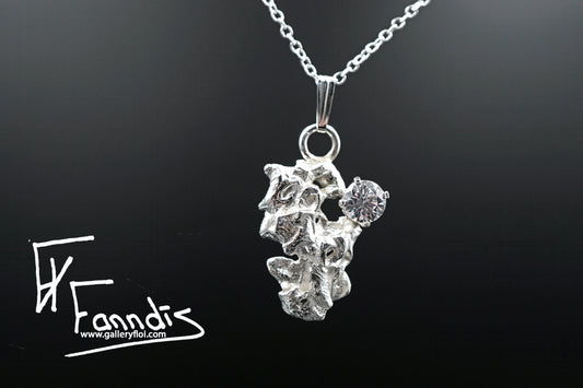 925 Silfur hálsmen með Zirkonia / 925 Silver necklace with Zirkonia