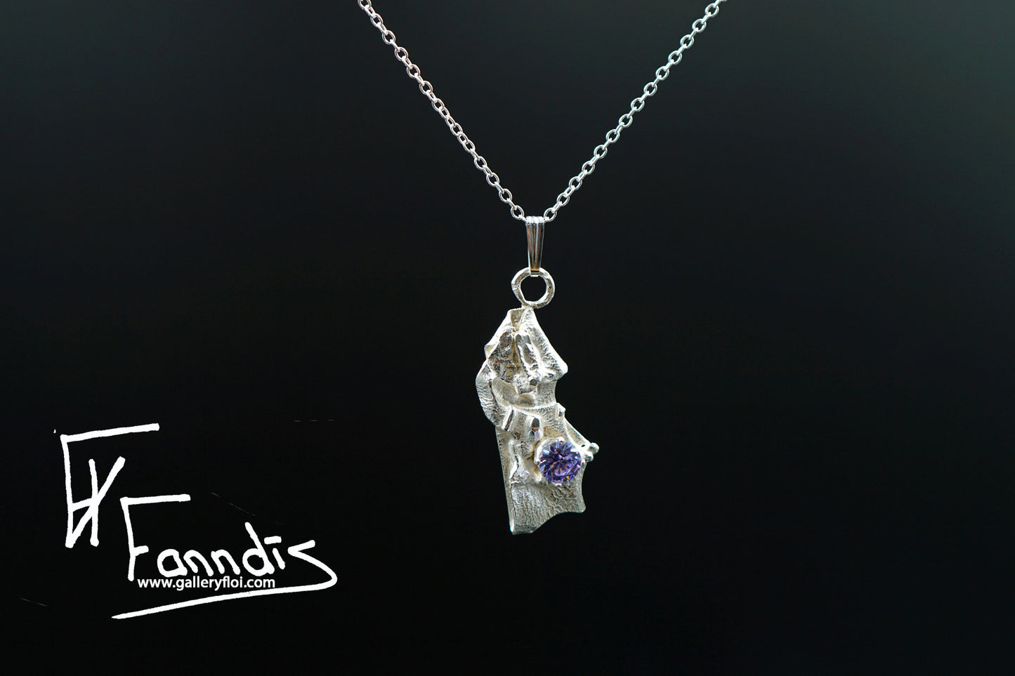 925 Silfur hálsmen með Zirkonia / 925 Silver necklace with Zirkonia