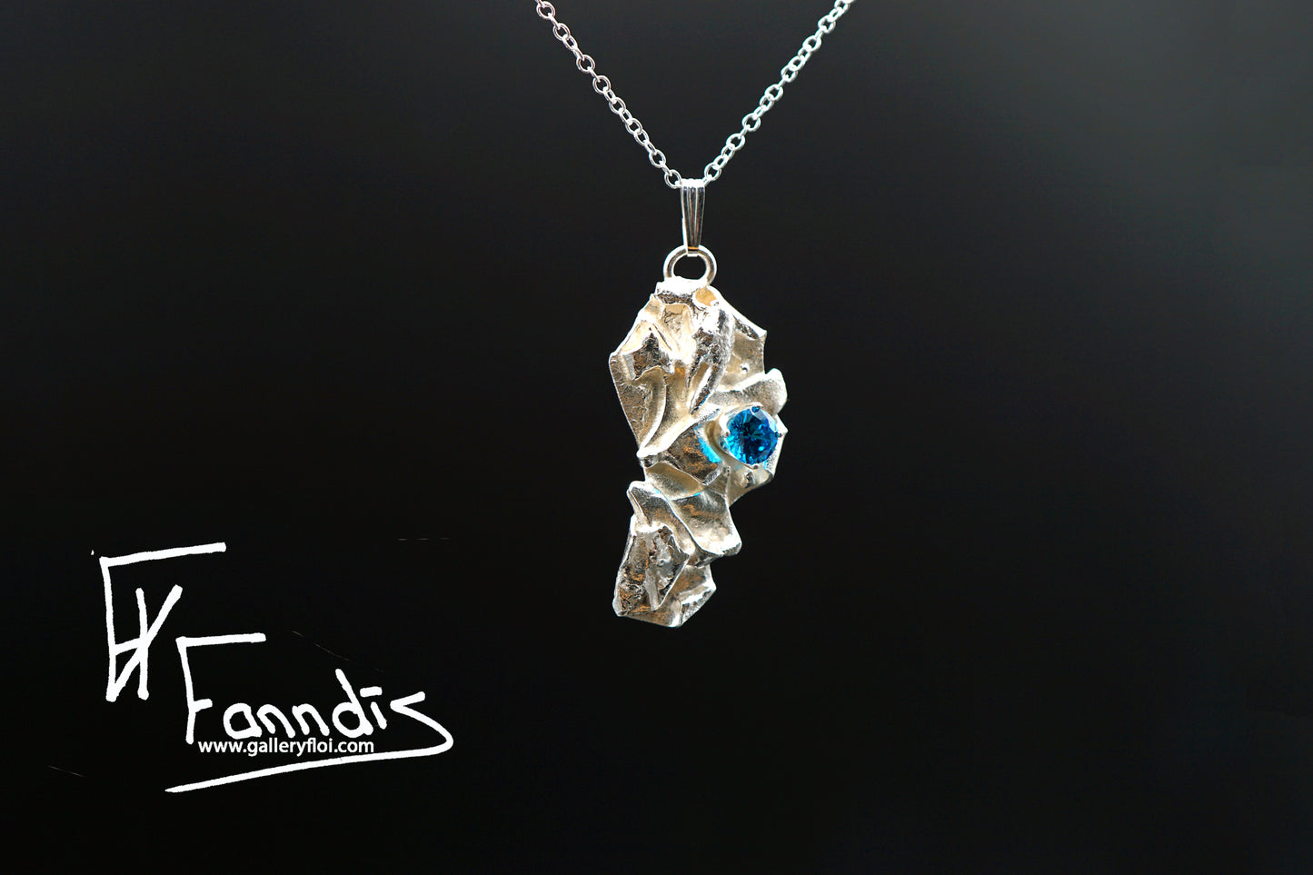 Sterling silver necklace with cubic Zirkonia