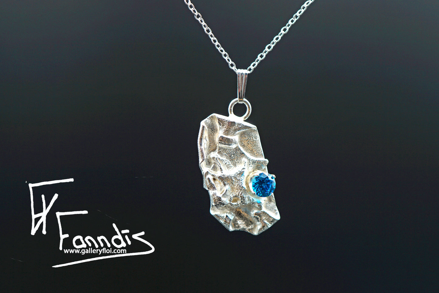 Sterling silver necklace with cubic Zirkonia
