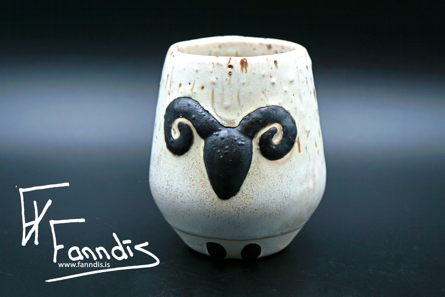 Sauðfjár bolli með hrauni /Sheep cup with lava (250 ml)